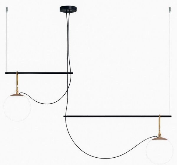 Függőlámpa Artemide, nh S3 2, dimmable, Arany / Sárgaréz, Nappali, Fém, Dizájn