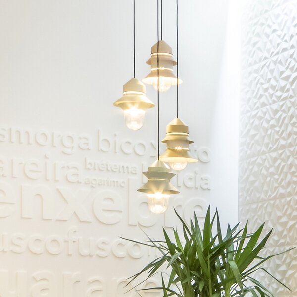 Függőlámpa MARSET, Santorini, dimmable, Zöld, Nappali, Üveg, Dizájn