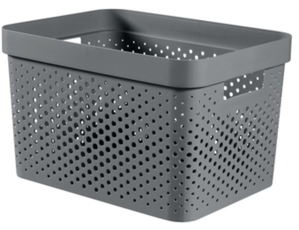 Curver Infinity Dots doboz 17L szürke