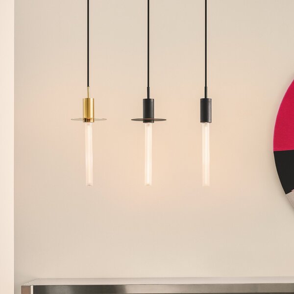 Függőlámpa DESIGN BY US, Liberty, dimmable, Fekete, Nappali, Fém, Dizájn
