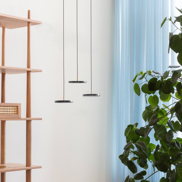 Függőlámpa UMAGE, Asteria Micro V2, dimmable, Fekete, Nappali, Fém, Skandináv