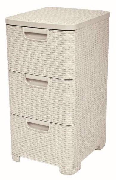 Curver Style 3x14L fiókos polc, fehér