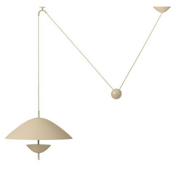 Függőlámpa ferm LIVING, Lod, dimmable, Bézs, Nappali, Fém, Dizájn