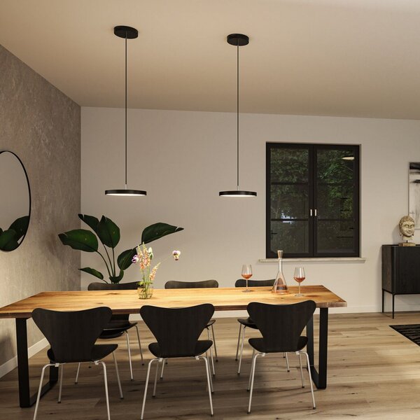 Függőlámpa Paulmann, Hildor, dimmable, Fekete, Étkező, Fém, Modern