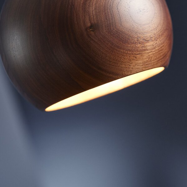 Függőlámpa FRANDSEN, Ball, dimmable, Fa, Nappali, Fa, Dizájn