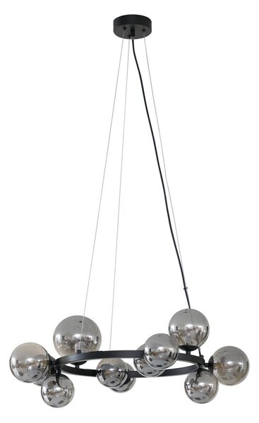 Függőlámpa Lucande, Naelen, dimmable, Szürke, Konyha, Fém, Modern