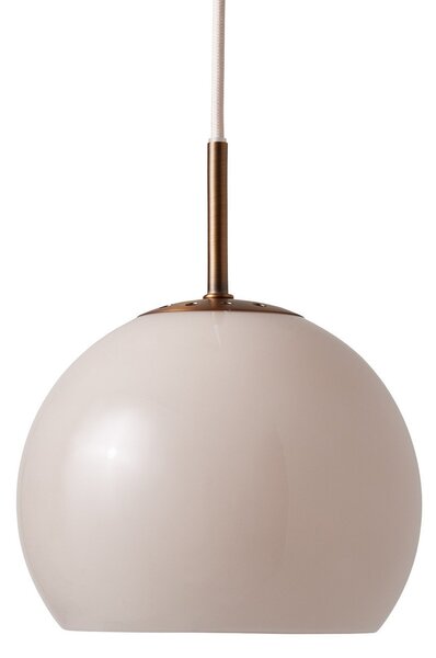 Függőlámpa FRANDSEN, Ball, dimmable, Szürke, Nappali, Üveg, Dizájn