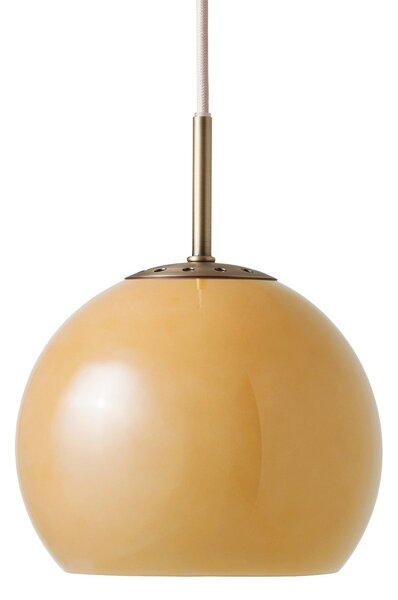 Függőlámpa FRANDSEN, Ball, dimmable, Bézs, Nappali, Üveg, Dizájn