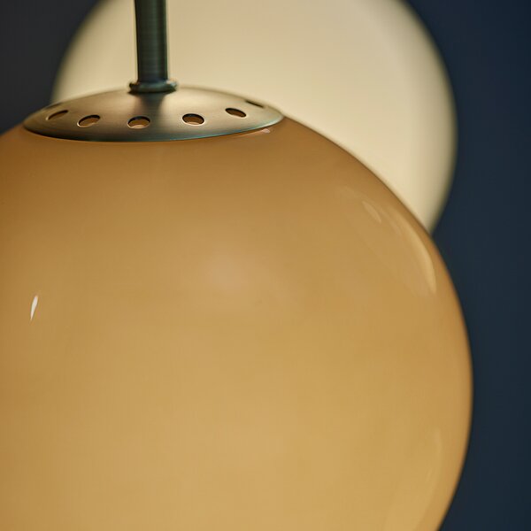 Függőlámpa FRANDSEN, Ball, dimmable, Bézs, Nappali, Üveg, Dizájn
