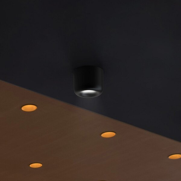 Mennyezeti Lámpa Serien Lighting, Cavity Ceiling S, dimmable, Fekete, Nappali, Fém, Dizájn