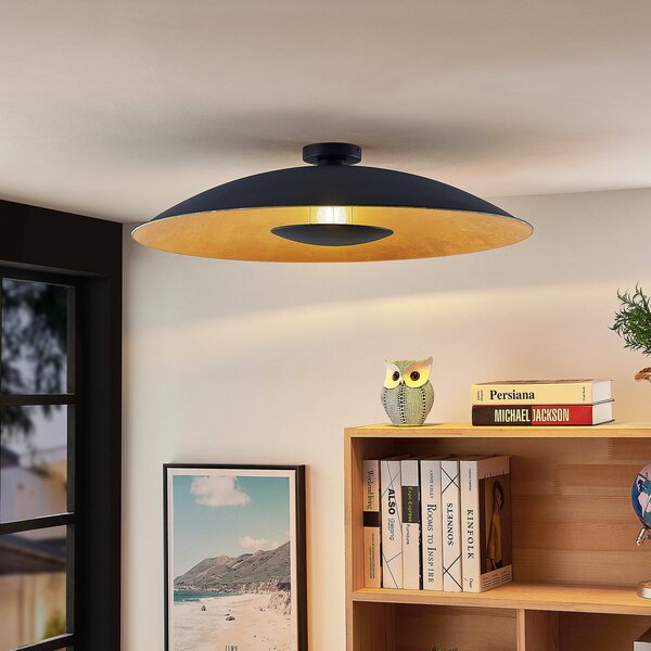 Mennyezeti Lámpa Lindby, Narisara, dimmable, Fekete, Nappali, Fém, Modern