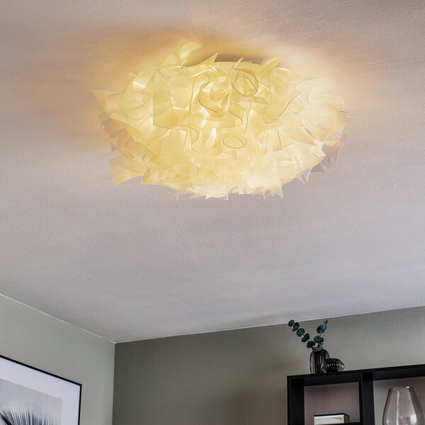 Mennyezeti Lámpa Slamp, VELI, dimmable, Átlátszó, Nappali, Műanyag, Dizájn