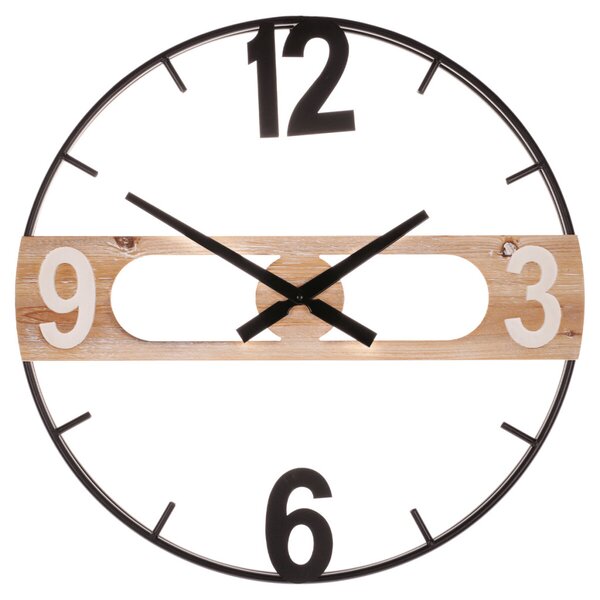 Falióra – 60 cm átmérő, fém és MDF kombináció