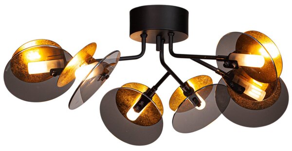 Mennyezeti Lámpa By Rydéns, Turno, dimmable, Fekete, Nappali, Fém, Dizájn