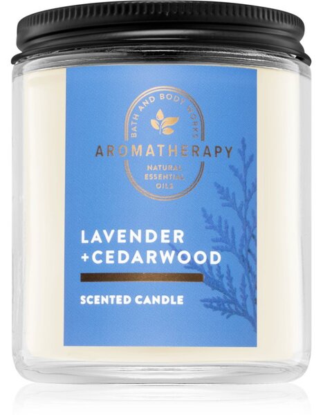 Bath & Body Works Lavender and Cedarwood illatos gyertya 198 g