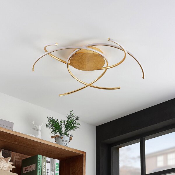 Mennyezeti Lámpa Lindby, Yareli, dimmable, Arany / Sárgaréz, Nappali, Fém, Modern