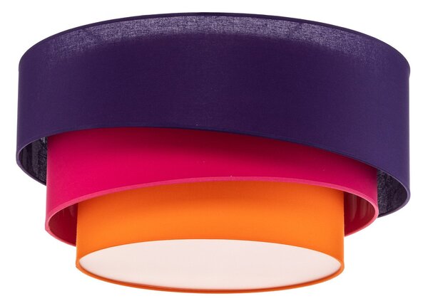 Mennyezeti Lámpa Euluna, Trio Max, dimmable, Lila, Nappali, Szövet / Textília, Modern