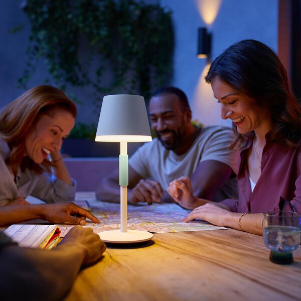 Kültéri Lámpa Philips Hue, Hue Go, dimmable, Fehér, Nappali, Fém, Modern