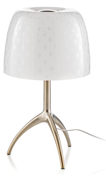 Asztali lámpa Foscarini, Lumiere, Fehér, Nappali, Üveg, Dizájn