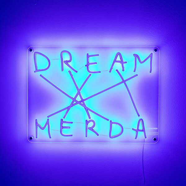 Asztali lámpa SELETTI, Dream-Merda, dimmable, Kék, Nappali, Műanyag, Dizájn