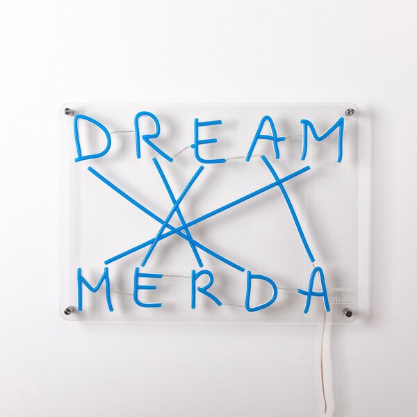 Asztali lámpa SELETTI, Dream-Merda, dimmable, Kék, Nappali, Műanyag, Dizájn
