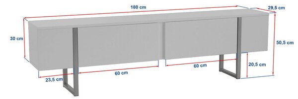 Onera TV-állvány, 180 cm – TR241NRD1350