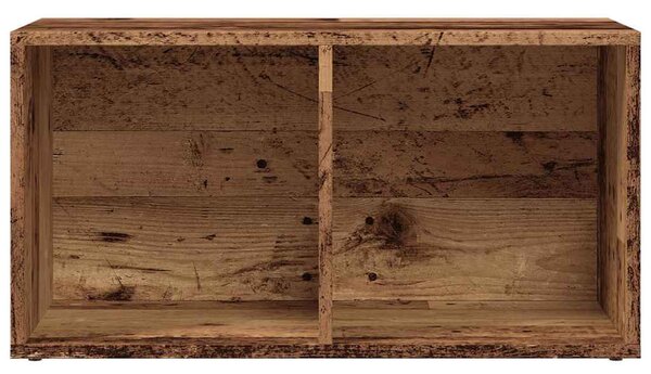 LP antik fa színű szerelt fa tárolódoboz 69,5 x 34 x 36 cm