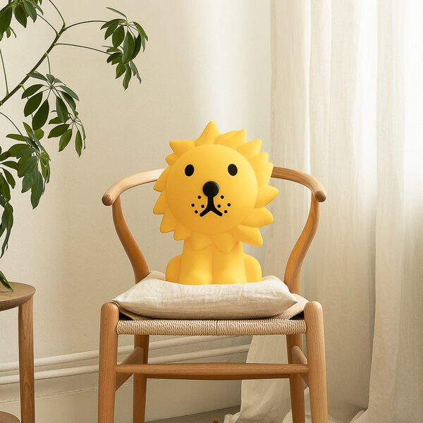 Asztali lámpa Mr Maria, Lion, dimmable, Sárga, Gyermekszoba, Műanyag