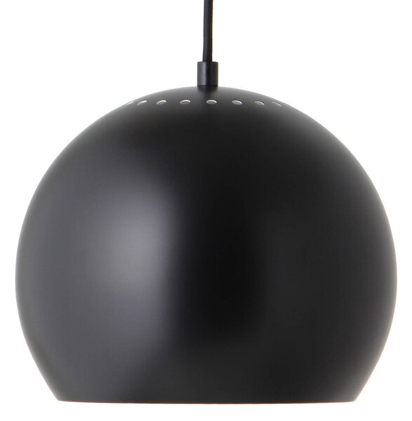 Függőlámpa FRANDSEN, Ball, dimmable, Fekete, Nappali, Fém, Dizájn