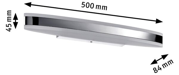 Fali Lámpa Paulmann, KUMA, Fémes, Fürdőszoba, Fém, Modern
