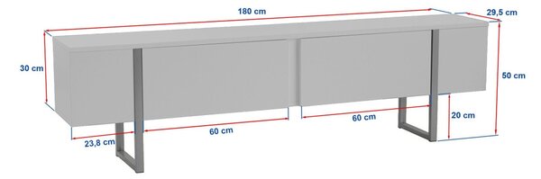 Serenity TV-állvány, 180 cm – TR241NRD1349