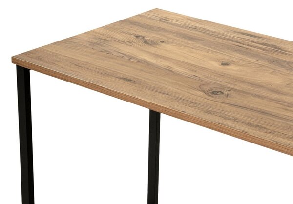 Twin Study Desk - atlanti fenyő/fekete íróasztal