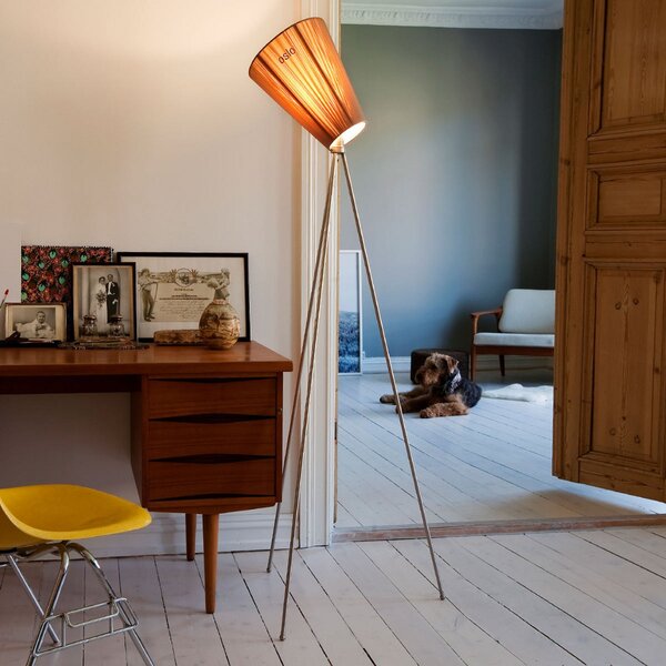 Állólámpa Northern, Oslo Wood, dimmable, Bézs, Nappali, Szövet / Textília, Dizájn