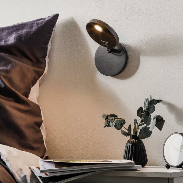 Fali Lámpa Artemide, Demetra Spotlight, dimmable, Fekete, Nappali, Fém, Dizájn
