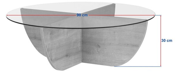 Liya travertin dohányzóasztal