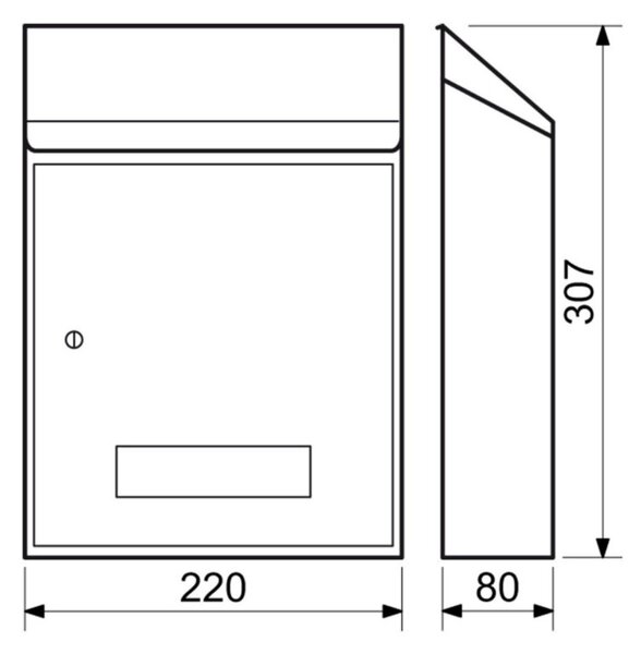 BK.33.CM postaláda fekete, Fekete