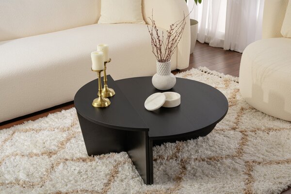 Orion fekete fahatású dohányzóasztal