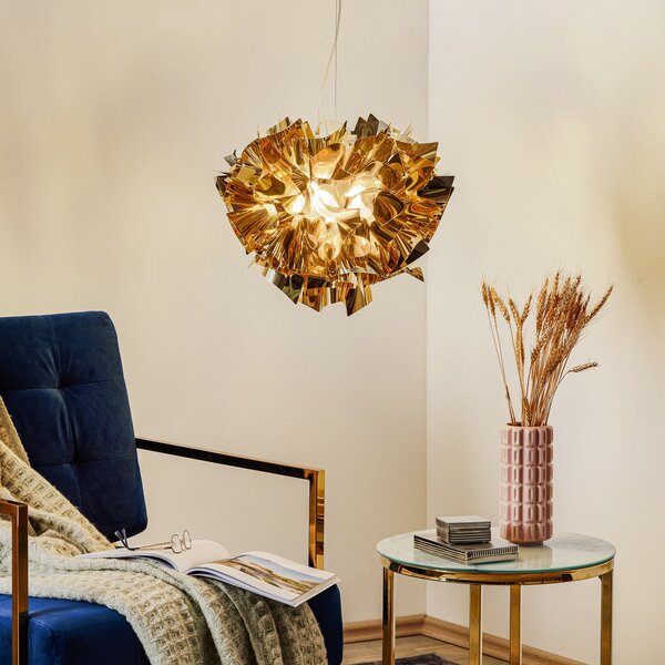 Függőlámpa Slamp, VELI, dimmable, Arany / Sárgaréz, Nappali, Műanyag, Dizájn