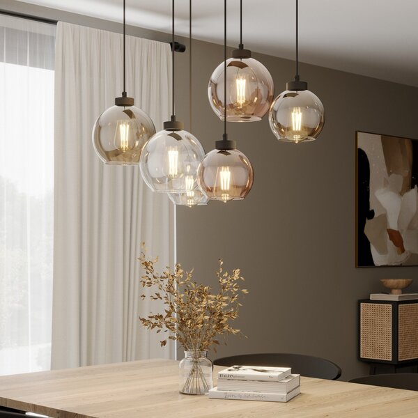 Függőlámpa TK Lighting, Cubus, dimmable, Többszínű, Nappali, Üveg, Modern