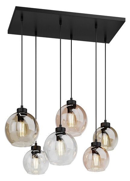Függőlámpa TK Lighting, Cubus, dimmable, Többszínű, Nappali, Üveg, Modern