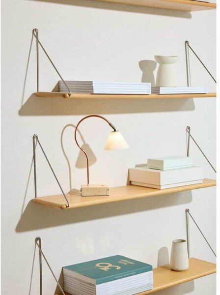 Asztali lámpa Halo Design, Bézs, Nappali, Fém