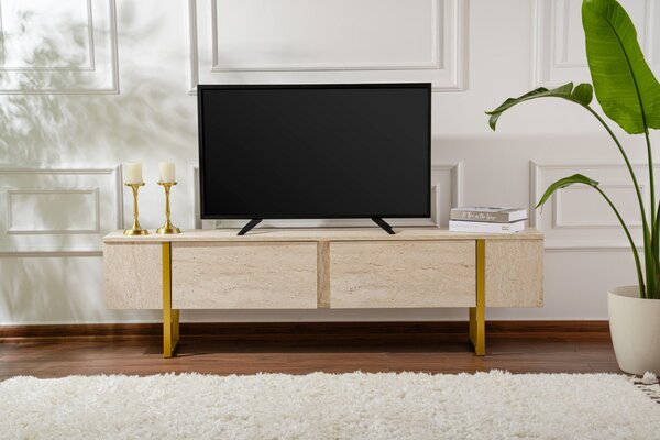 Serenity TV-állvány, travertin, 180 cm
