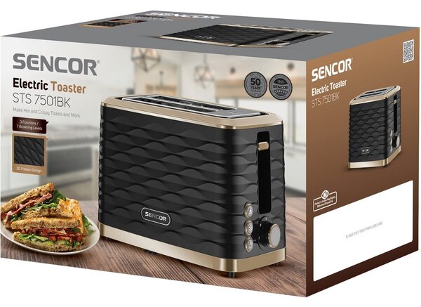 Sencor STS 7501BK kenyérpirító