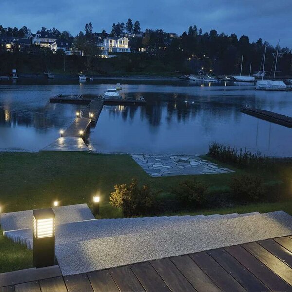 Halmstad 85 LED 8,5W Kültéri Oszlop Lámpa Black - Norlys