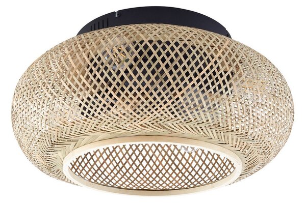Cordie mennyezeti ventilátor világítással Ø 53 cm csendes DC - Lucande Lucande, Cordie, dimmable, Fa, Nappali, Bambusz, Vidéki otthon / Rusztikus