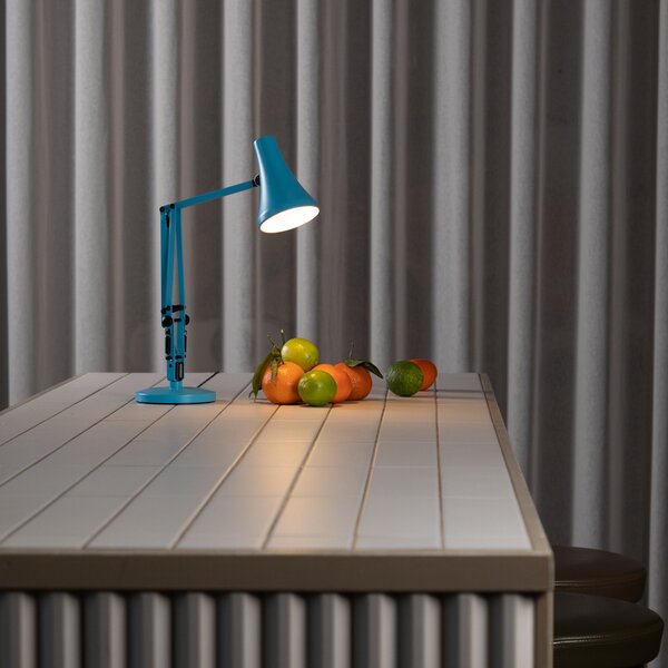 Asztali lámpa Anglepoise, 90 MINI MINI VIVID, dimmable, Kék, Dolgozószoba / iroda, Fém, Indusztriális dizájn