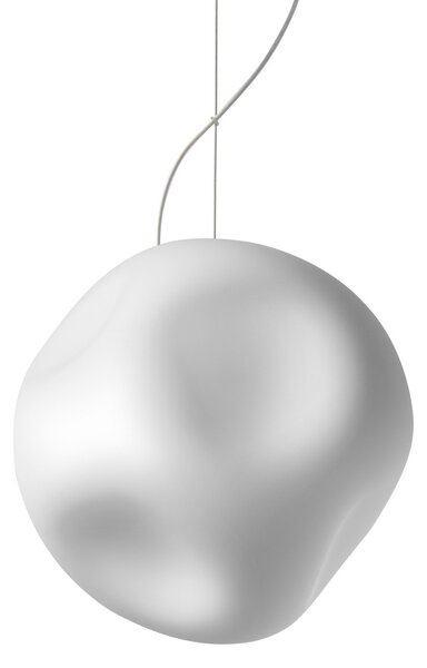 Függőlámpa Foscarini, Hoba Media, dimmable, Fehér, Nappali, Üveg, Dizájn