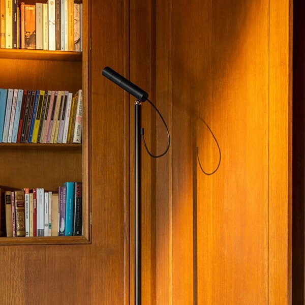 Állólámpa Nemo Lighting, Type, dimmable, Fekete, Nappali, Alumínium, Modern