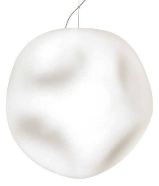 Függőlámpa Foscarini, Hoba Grande, dimmable, Fehér, Nappali, Üveg, Dizájn