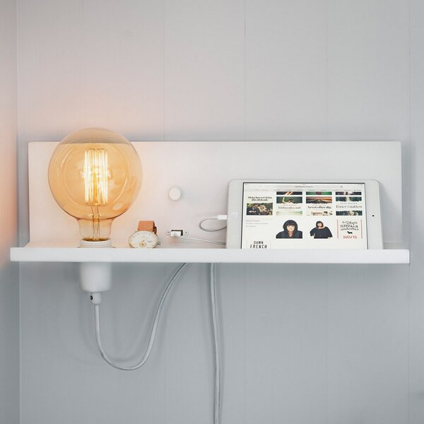 Fali Lámpa Markslöjd, Multi USB, dimmable, Fehér, Nappali, Fém, Modern